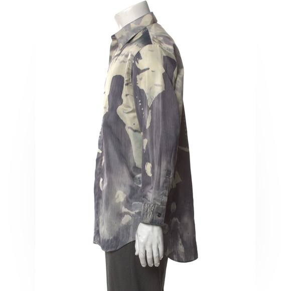 SOLD - DIOR x PETER DOIG Technical Silk Canvas Shirt RARE - Picture 3 of 9